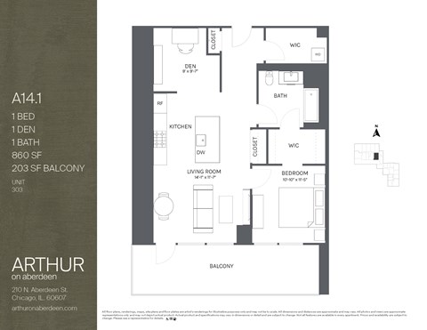 one bedroom floorplan